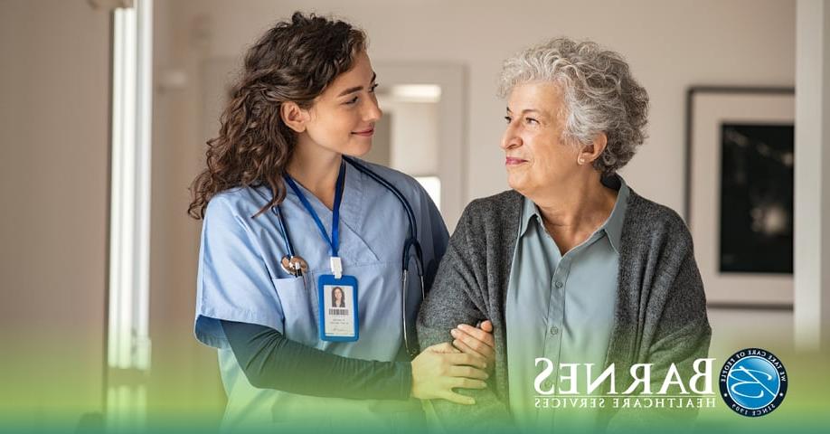 at-home nurse with patient 